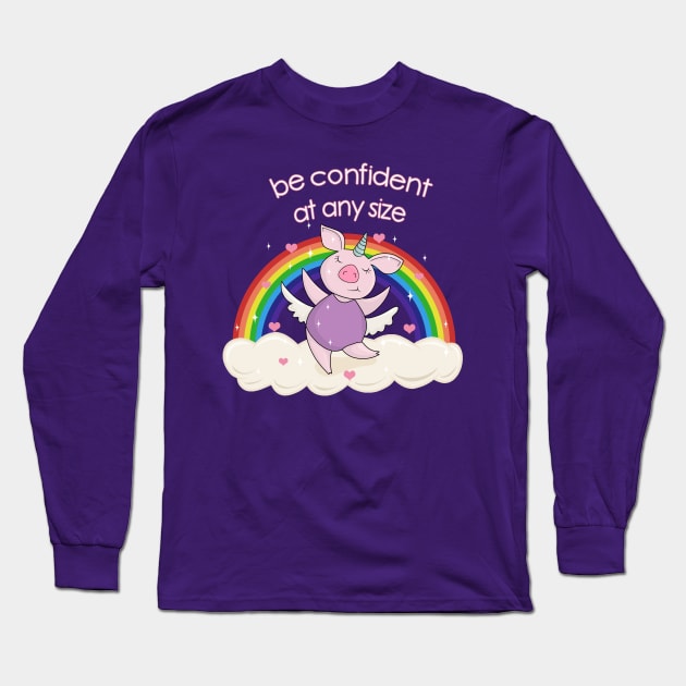 Unicorn pig Long Sleeve T-Shirt by valentinahramov